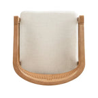 Christopher Knight Home – Chaise de salle à manger rembourrée en cannage (lot de 2)