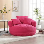 Round Lazy Sofa Chair ?C White/Blue/Grey/Yellow/Orange/Rose Red/Navy/Green, Single & Couple Seat