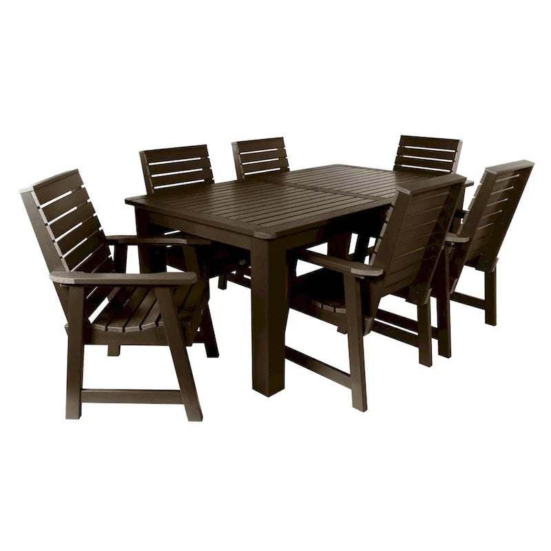 HIGHWOOD PROFESSIONAL 7-teiliges Garten-Ess-Set 42x72
