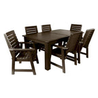 HIGHWOOD PROFESSIONAL 7-teiliges Garten-Ess-Set 42x72