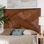 Tête de lit indépendante en rotin Elettra pour lit king-size de bali & pari : fabriquée à la main, sans assemblage, design bohème