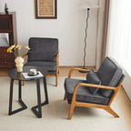 Moderner gepolsterter Akzentstuhl im Mid-Century-Stil