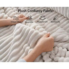 Dyonery Modular Corduroy Sectional Sofa with Washable Covers