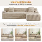 Cloud-Ecksofa, modernes Polstersofa mit 2 Zierkissen, frei kombinierbares Sofa, modulares L-förmiges Ecksofa