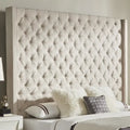 Naples-Kopfteil mit Knopfheftung und Wingback-Design, nur von iNSPIRE Q Artisan