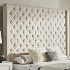 Naples-Kopfteil mit Knopfheftung und Wingback-Design, nur von iNSPIRE Q Artisan