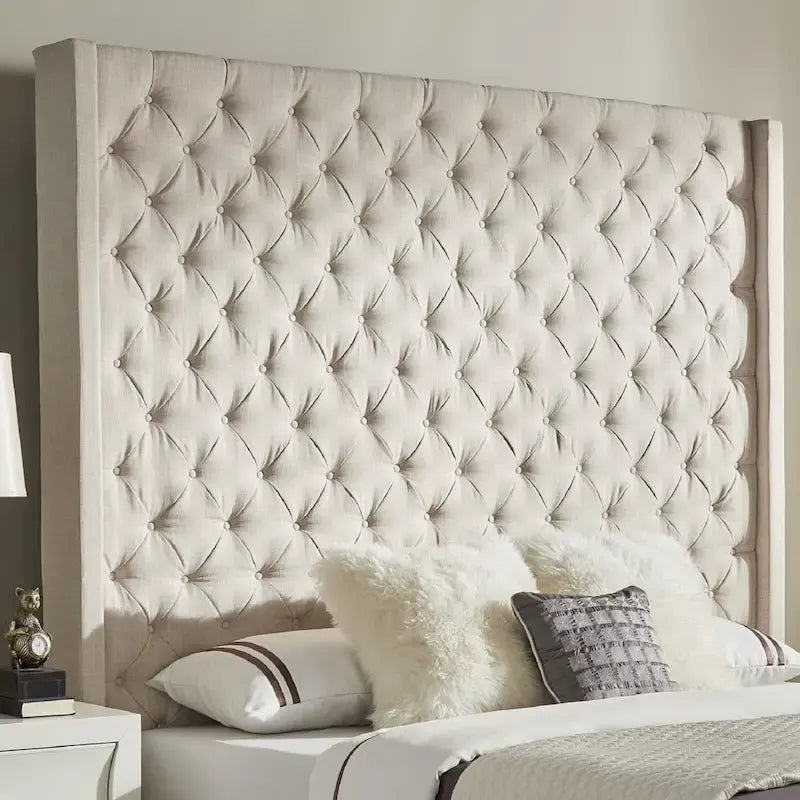 Naples-Kopfteil mit Knopfheftung und Wingback-Design, nur von iNSPIRE Q Artisan