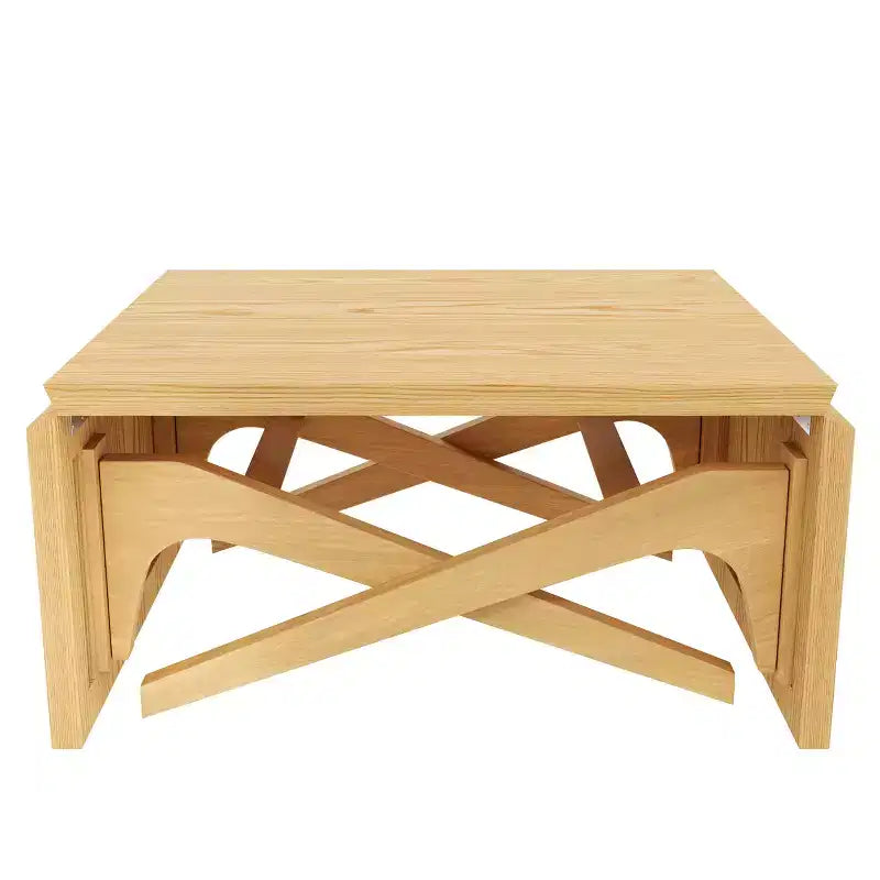2-in-1-Couchtisch, ausziehbarer Esstisch, höhenverstellbarer Tisch für Zuhause und Büro, platzsparend – ModernLuxe