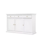 Tvilum, Sideboard mit 3 Türen und 3 Schubladen, Weiß