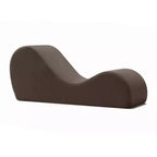Avana elegante chaise longue voor yoga - Gemaakt in de VS - Ideaal voor stretchen, ontspanning, sporten en meer, 60D x 18W x 26H inch, lichtgrijs