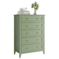 Commode haute de 42,5 po à 5 tiroirs pour chambre, armoire de rangement en bois avec tiroirs profonds de 11,9 po et boutons en métal doré, idéale pour l’entrée ou le couloir