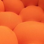 Canapé incurvé Bubble paresseux 2 places, en forme de nid d'abeilles, avec tissu textile 3D, pour salon, appartement