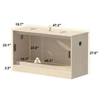 Habitat pour reptiles — terrarium spacieux pour lézards, serpents et autres — 47,2