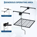 Adjustable Heavy-Duty Overhead Garage Storage Rack, Ceiling-Mounted with Safety Lock, 250 lb Capacity for Bins, Tools, Bikes, and Garage