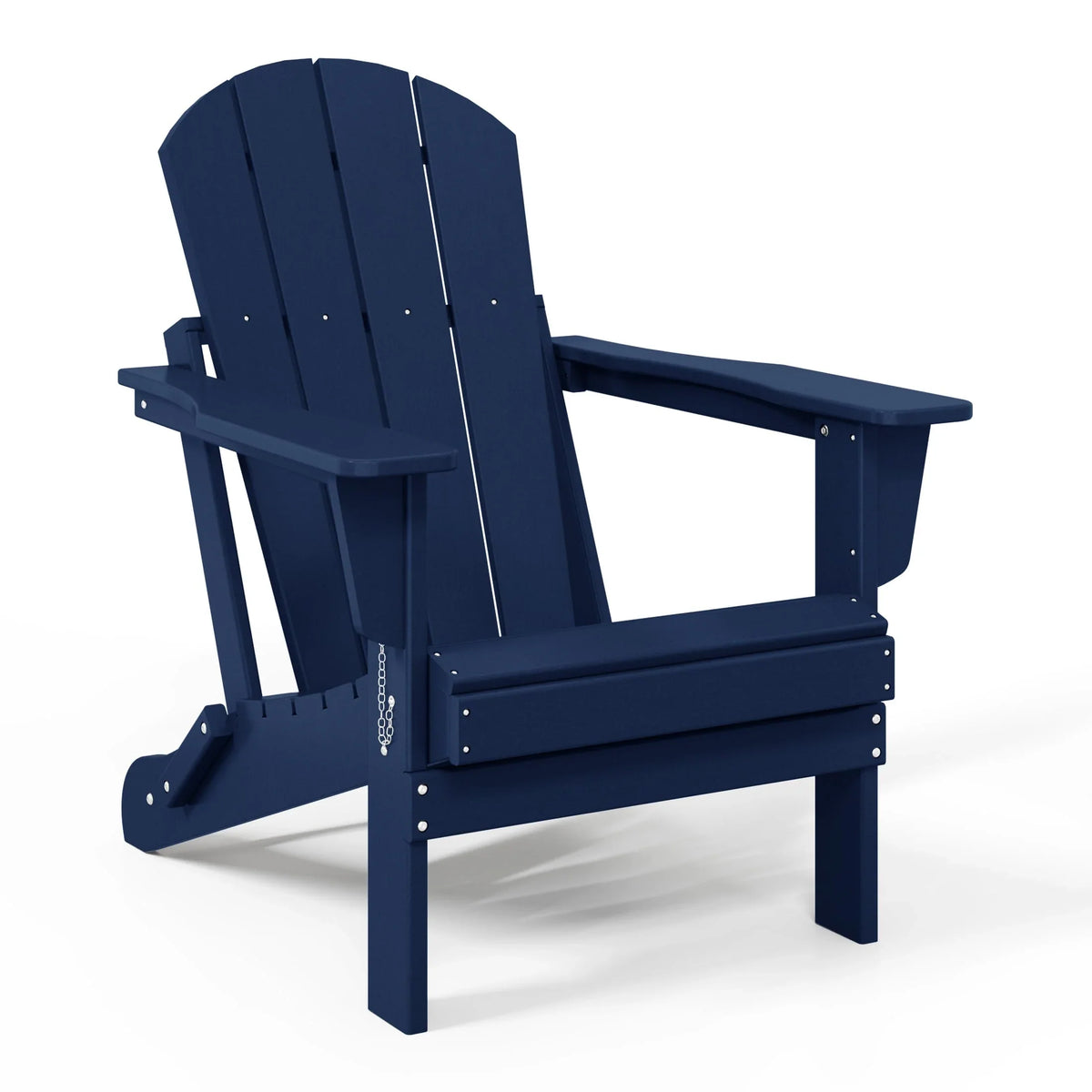 Fauteuil Adirondack pliant d’extérieur pour terrasse Polytrends Laguna, résistant à la décoloration et à toutes les conditions météorologiques