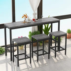 Ensemble de table de bar avec 3 tabourets