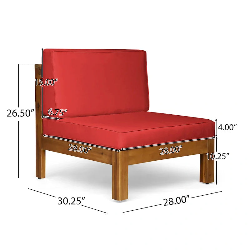 Brava 6-teiliges Outdoor-Set aus Akazienholz von Christopher Knight Home
