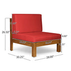Brava 6-teiliges Outdoor-Set aus Akazienholz von Christopher Knight Home