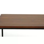 Flynn Chestnut & Black Desk with Metal Frame, Wood Surface & Open Storage Shelf