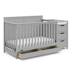 5-in-1 converteerbaar babybedje en commode met lade