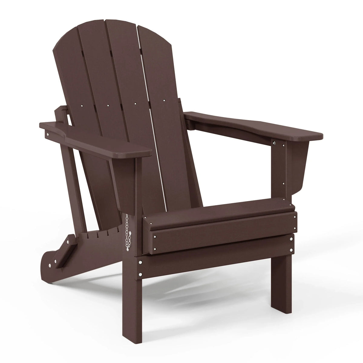 Fauteuil Adirondack pliant d’extérieur pour terrasse Polytrends Laguna, résistant à la décoloration et à toutes les conditions météorologiques