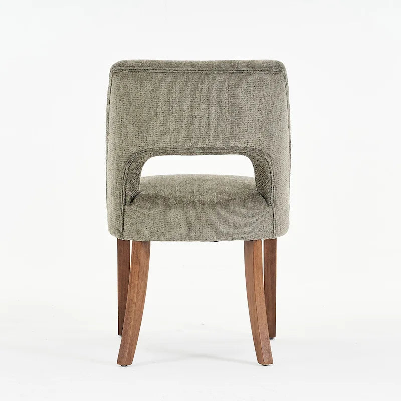 Ensemble de 4 chaises de salle à manger rembourrées en tissu