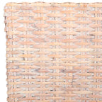 Set of 2 Natural Wicker Dining Chairs 19W x 22D x 41H, Boho Coastal Style
