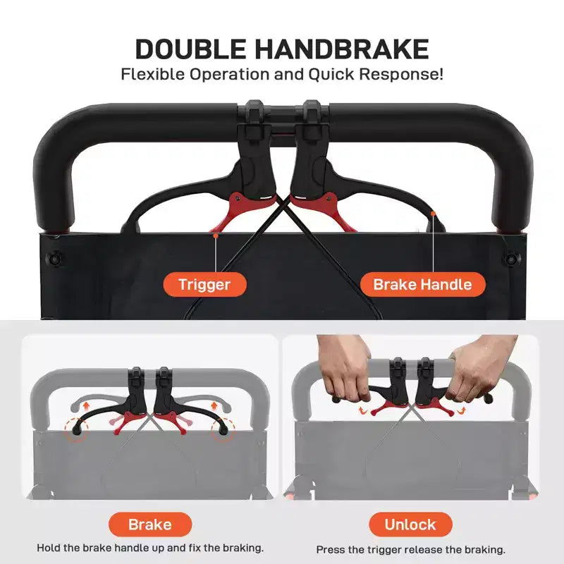 Fauteuil roulant de transport pliable ultraléger, capacité de 220 lb, cadre en aluminium de 18 lb, assise de 16,2, accoudoirs et repose-pieds amovibles, frein à main verrouillable