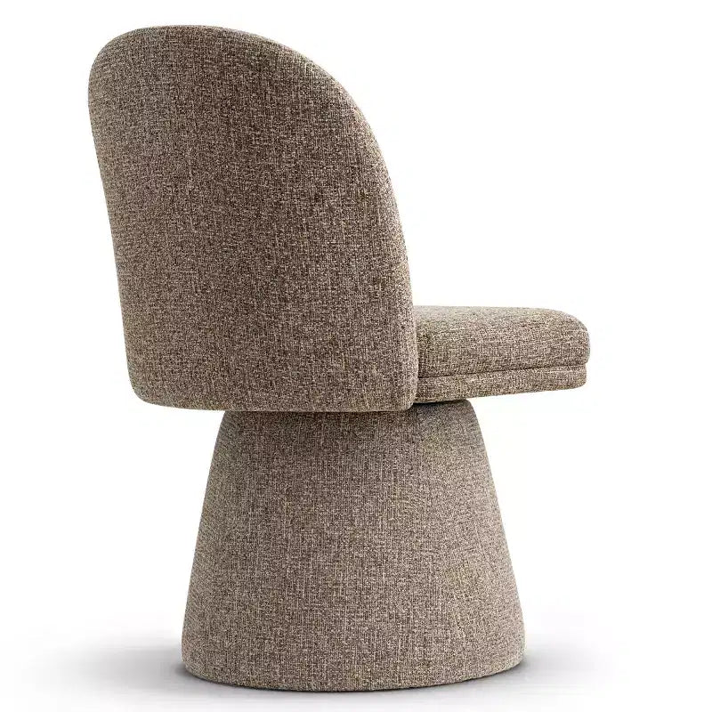 Set aus 6 modernen, um 360° drehbaren, armlehnenlosen Esszimmerstühlen mit Sockelbasis, eleganten Akzentstühlen für Küche, Esszimmer oder Büro – Panipeachy