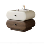 Modern Two-Tone Bedside Table with Storage Drawers