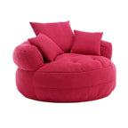 Round Lazy Sofa Chair ?C White/Blue/Grey/Yellow/Orange/Rose Red/Navy/Green, Single & Couple Seat
