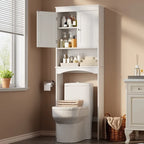 Armoire de rangement pour salle de bains, meuble de rangement pour toilettes, étagère de salle de bains au-dessus des toilettes, toilettes gain de place