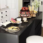 Buffet bahut intelligent pivotant/extensible avec 6 tiroirs, plateau extensible, tapis antidérapant, table à manger pivotante, garde-manger îlot de cuisine
