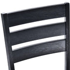 Ensemble de 4 chaises de salle à manger en bois avec dossier à barreaux