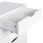 Schmaler Holzschrank mit 9 Schubladen, leichtgängigen Schubladen und oberem Ablagefach