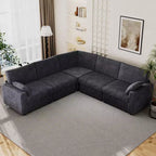 Dyonery Modular Corduroy Sectional Sofa with Washable Covers