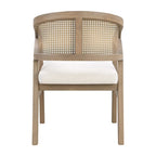 Christopher Knight Home – Chaise de salle à manger rembourrée en cannage (lot de 2)