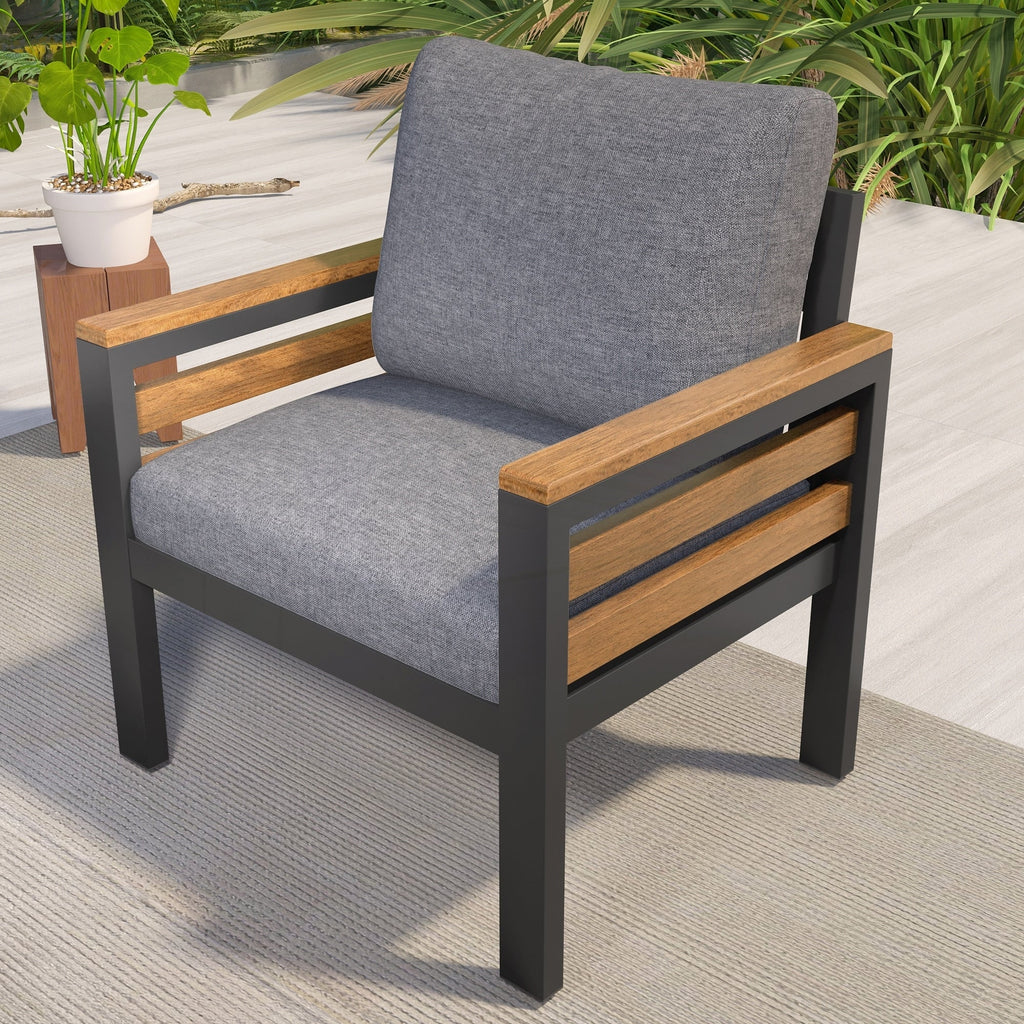 4-delige loungeset voor buiten