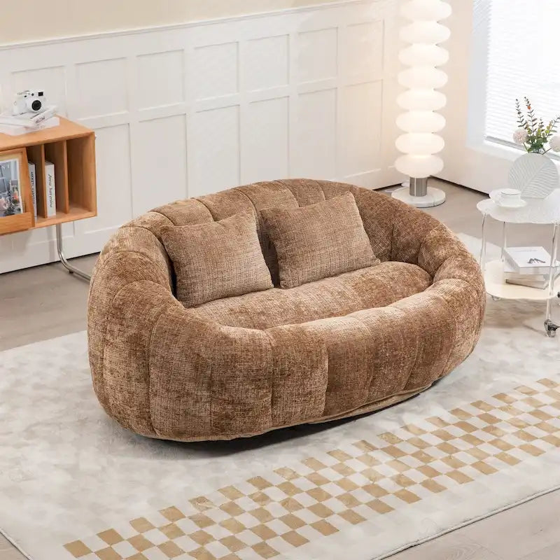 Fauteuil poire en chenille, canapé relaxant