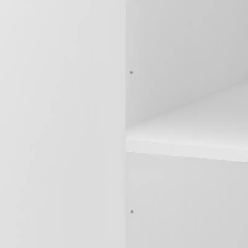 Armoire-penderie haute de 70,87 pouces à 8 portes, grande capacité, avec tringle, étagères réglables et portes décoratives en rotin