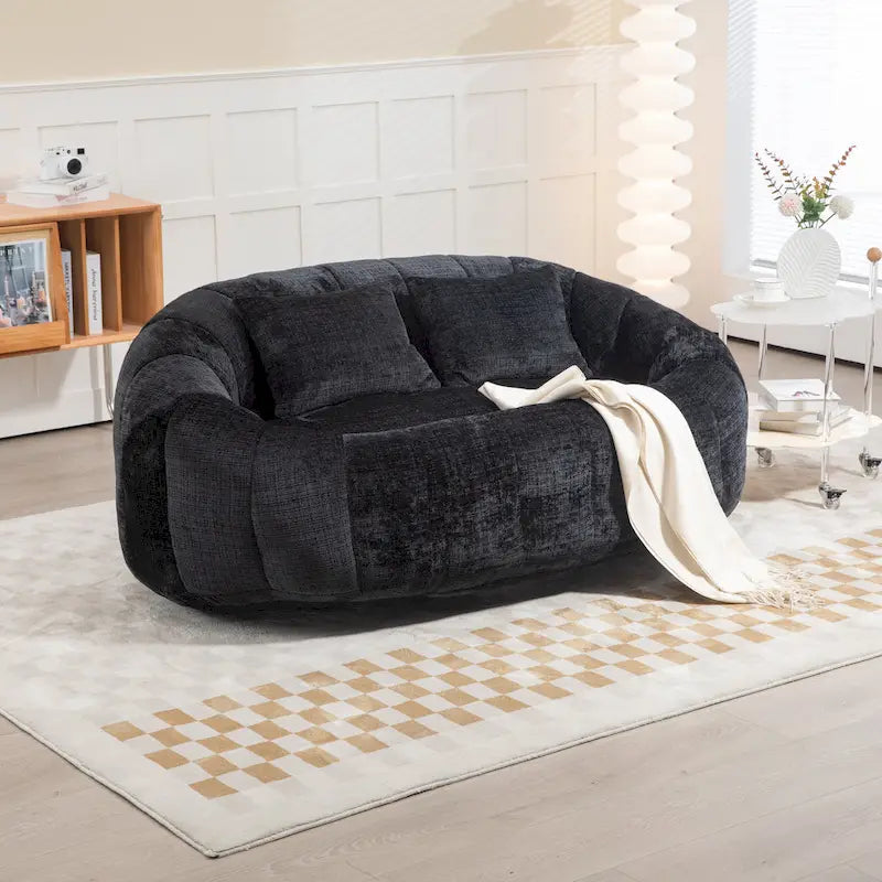 GDFStudio - Canapé relax 2 places Laurel en chenille avec mousse haute densité et confort généreux
