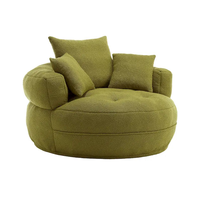 Fauteuil rond paresseux ?C blanc/bleu/gris/jaune/orange/rouge rosé/bleu marine/vert, une ou deux places