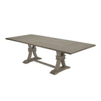 Best Quality Furniture 9-piece Rustic Extending Grey Dining Set