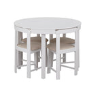 Ensemble de salle à manger rond compact Harrisburg Tobey de 5 pièces