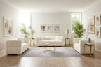 85 moderne bank van wafelstof, comfortabele loungebank