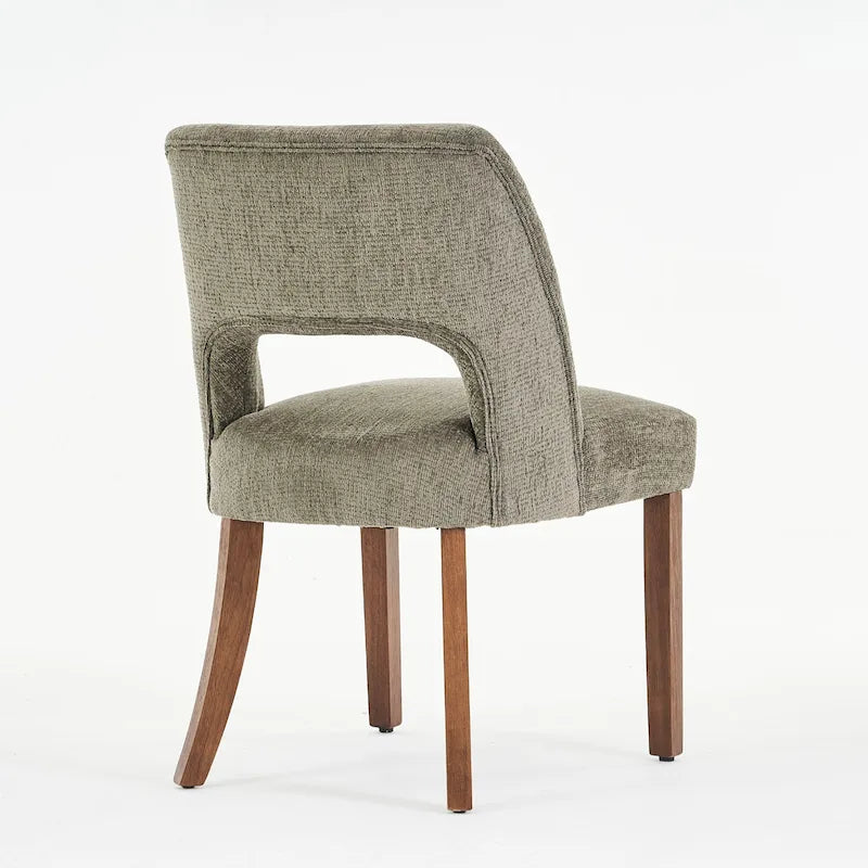 Ensemble de 4 chaises de salle à manger rembourrées en tissu