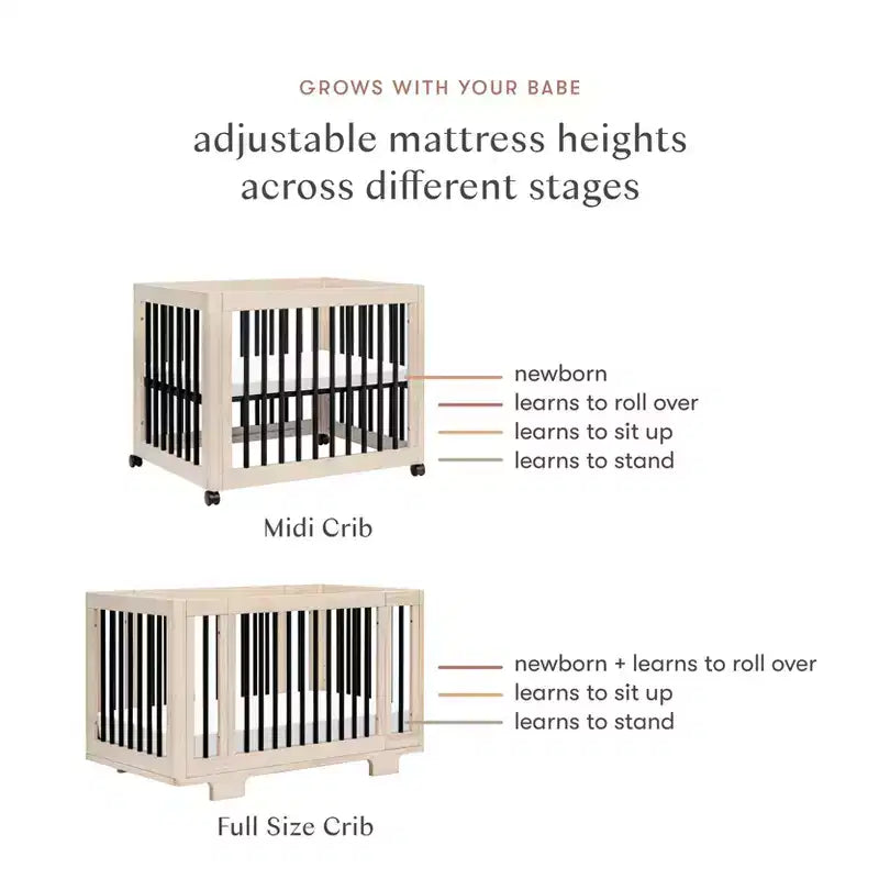 Babyletto Yuzu 8-in-1 umbaubares Babybett mit Umbausets für alle Entwicklungsstufen