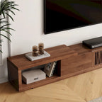 Meuble TV moderne rétractable et extensible avec 4 tiroirs, jusqu’à 103 pouces – 78.54P x 15.74L x 13.78H