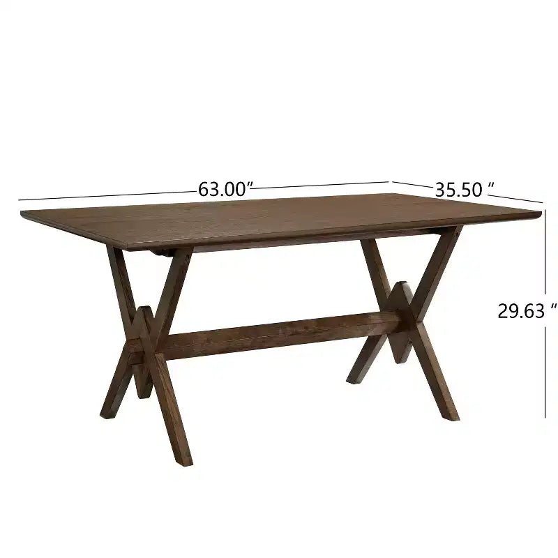 Ensemble de salle à manger moderne du milieu du siècle Simon de Christopher Knight Home, 5 pièces, en bois d’hévéa, avec chaises rembourrées en bouclé