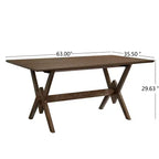 Ensemble de salle à manger moderne du milieu du siècle Simon de Christopher Knight Home, 5 pièces, en bois d’hévéa, avec chaises rembourrées en bouclé